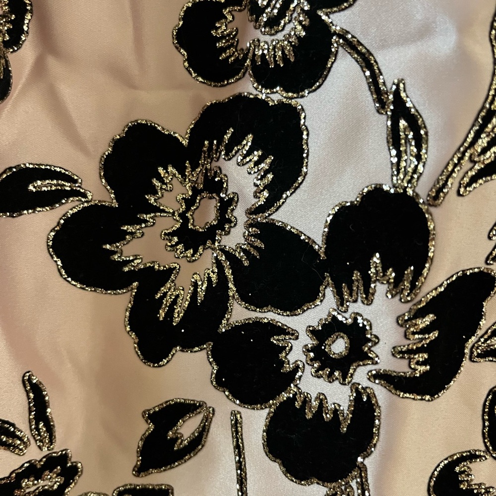 Rare Editions Girls Party Dress | Size 14 | Velvet & Satin | Rose Gold Glitter - Picture 5 of 17